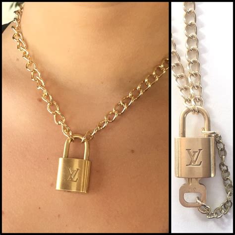 louis vuitton lockit pendant|Louis Vuitton lock necklace gold.